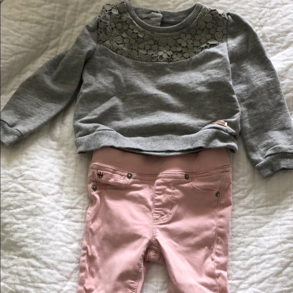 Hudson baby girl outfit
